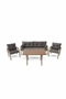 Hanah Home Conjunto de Jardín 3+1+1 Gris